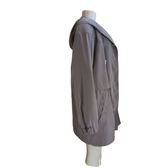 Vintage AB2 Taupe Light Brown Trench Style Jacket w Removable Lining in Size M - Picture 3 of 7